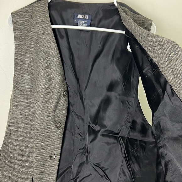 Vintage America Boyfriend Y2k Waistcoat Vest Size Large - Picture 7 of 8